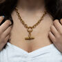 Chunky T Bar Necklace, thumbnail 2 of 3