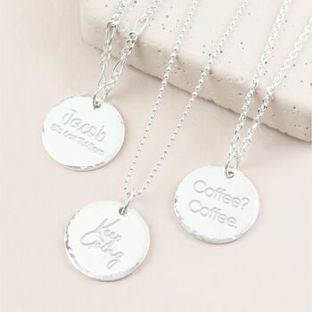 Personalised Sewing Machine Disc Necklace, 2 of 10