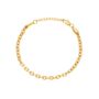 Gold Plated Steel Rolo Bracelet Chain For Men, thumbnail 11 of 12