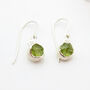 Peridot Gemstone Handmade Sterling Silver Earrings, thumbnail 1 of 2