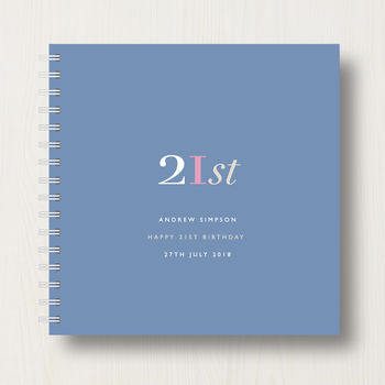 Personalised 21st Birthday Memory Book Or Album, 8 of 12