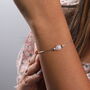 Handmade Sterling Silver Birthstone Bracelet, thumbnail 5 of 5