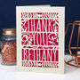 Personalised Papercut Floral Thank You Card, thumbnail 4 of 4