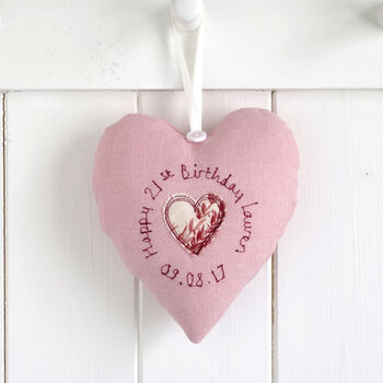 Personalised 30th Birthday Hanging Heart Gift For Her, 5 of 12