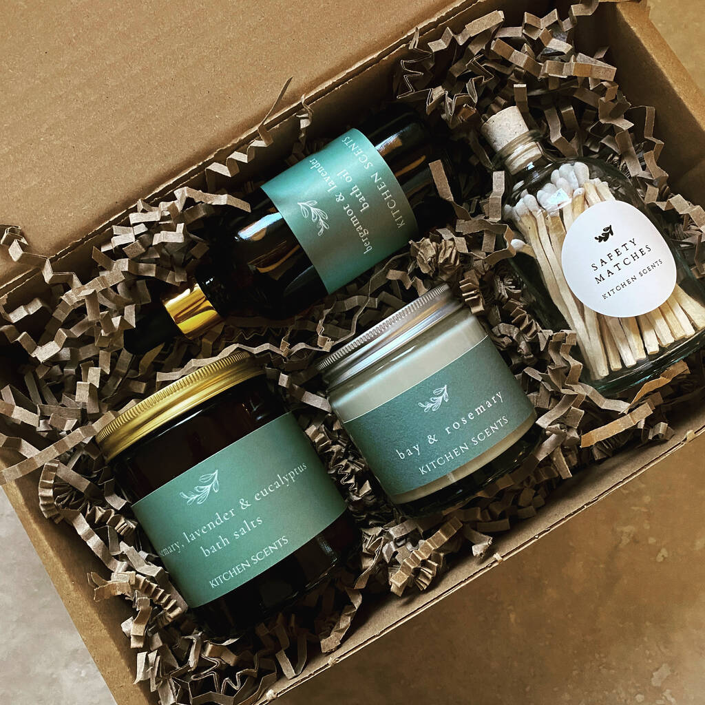 Luxury Bath Time Gift Box By Kitchen Scents