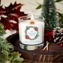 First Christmas New Home Personalised Wreath Design Candle Gift Set, thumbnail 8 of 8