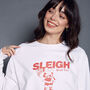 Sleigh World Tour Santa Christmas Sweatshirt, thumbnail 3 of 7