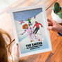 Personalised Cartoon Skiing Family Print, thumbnail 7 of 7