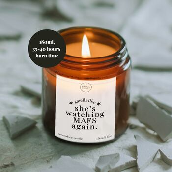 Watching Mafs Again Candle With Matches, Married At First Sight Gifts, 3 of 11