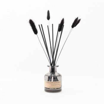 Smoked Cedar And Bergamot Luxury Black Reed Diffuser, 2 of 4