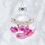 Personalised Wedding Confetti Bauble, thumbnail 3 of 4