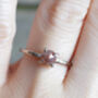 Rose Cut Diamond Engagement Ring In 18ct White Gold, thumbnail 4 of 4
