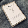 Silver Heart Necklace. Besties Friendship Gift, thumbnail 4 of 4