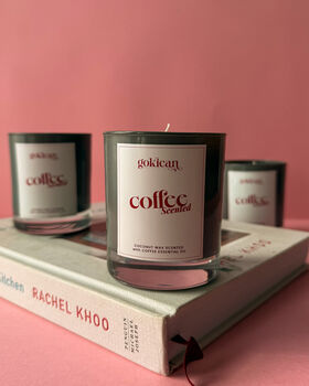 Coffee Scented Candle, Handmade Coconut Wax Candle, 2 of 3