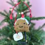 Personalised Skipping Rope Christmas Pudding Decoration, thumbnail 1 of 3