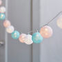 Pastel Cotton Ball Fairy Lights, thumbnail 1 of 2