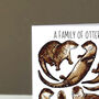 Otters Watercolour Greeting Card, thumbnail 2 of 6