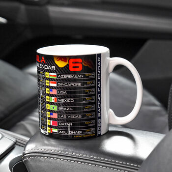 Formula 2026 Racing Calendar Mug Rb Edition Max And Hadjar, 2 of 2