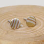 Handmade 18ct Gold Mokume Gane Earrings, thumbnail 1 of 7