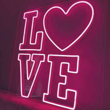 'Love' Handmade Neon LED Sign, 2 of 4