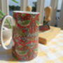 Small Jug In Red Strawberry Thief Design, thumbnail 7 of 9