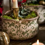 Set Of Three Irina Green Botanical Planters, thumbnail 4 of 6
