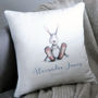 Personalised New Baby Bunny Cushion, thumbnail 5 of 9