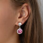 Swarovski Crystal Snow Drop Earrings, thumbnail 9 of 12