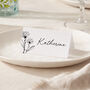 Floral Line Drawing Wedding Place Cards, thumbnail 1 of 2
