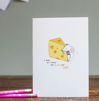 Personalised Cheesy Valentine's Day Card, 2 of 3