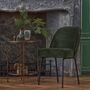 Pair Of Vogue Velvet Dining Chairs, thumbnail 1 of 4