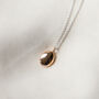 Oval Locket Necklace Rose Gold Plated, thumbnail 1 of 3