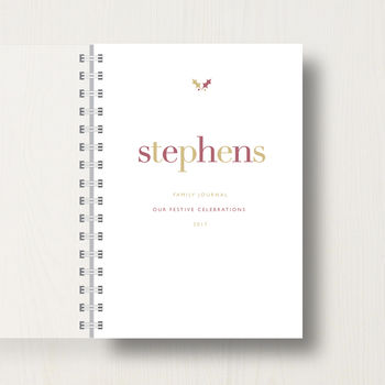 Personalised Family Christmas Journal Or Planner, 6 of 8