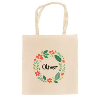 Personalised New Baby Linen Tote Bag, 3 of 4