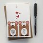 Mr And Mrs Bear Wedding Anniversary And Valentines Card, thumbnail 8 of 8