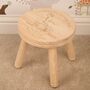 Personalised Christening Wooden Stool, thumbnail 2 of 3