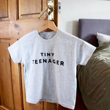 'Tiny Teenager' Kids Slogan T Shirt, 2 of 6