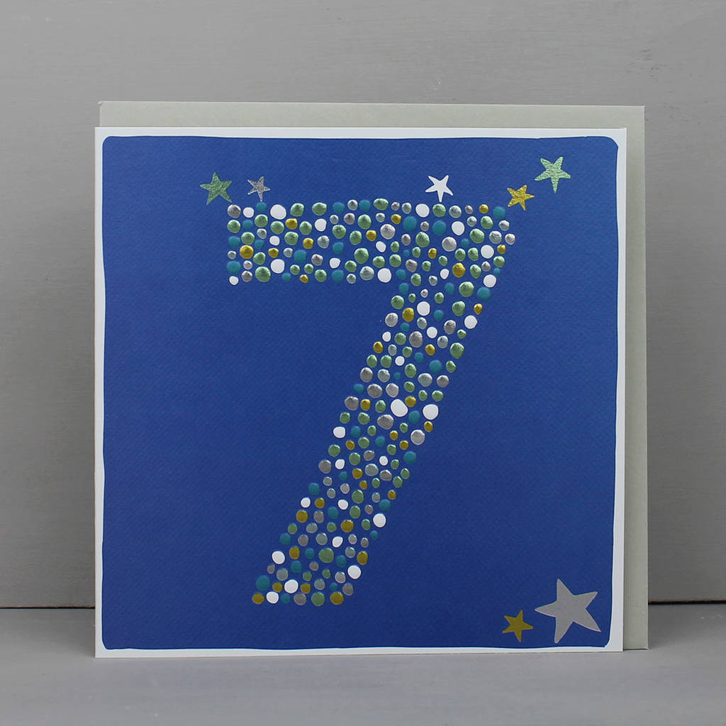 7th Birthday Card For Boy Or Girl By Molly Mae | notonthehighstreet.com