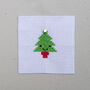 Kawaii Christmas Tree Mini Cross Stitch Kit, thumbnail 5 of 8