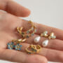 Forget Me Not Mini Hoop Earrings, thumbnail 2 of 9