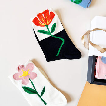 Pick Your Favourite Tulip Flower Socks In A Box, 7 of 11