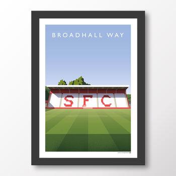 Stevenage Broadhall Way North Stand Poster, 7 of 7