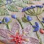 Summer Birdsong Linen Embroidery Pattern Design, thumbnail 4 of 10