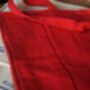Handloom Cotton Artist Roll | Eco Friendly Art Supply Organiser For Kids | Ruby Red, Empty, thumbnail 2 of 4