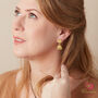 Jhumka Filigree Dangly Ball Charm Gold Plated Earrings, thumbnail 4 of 9