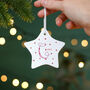 Personalised Christmas Star Name Decoration, thumbnail 2 of 3