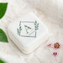 Personalised Tropical Foliage Travel Jewellery Box, thumbnail 1 of 3