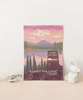 Lassen Volcanic National Park USA Travel Poster Print, 3 of 8