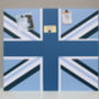Giant Magnetic Noticeboard With Blue Union Flag Design, thumbnail 2 of 2