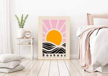 Bauhaus Sun Mid Century Print, 2 of 4
